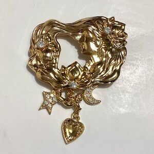 Kirks Folly Lady of the Lake Vintage Fantasy Brooch Pin